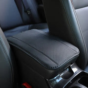 Car Armrest Cover Mat Universal PU Leather Ethnic Style Print Waterproof Non Slip Storage Box Pad Auto Styling Interior Accessor