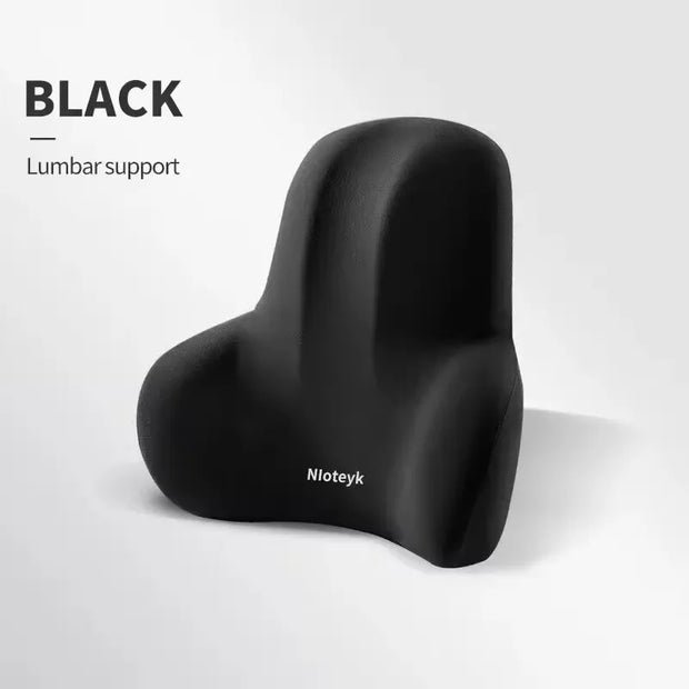 Car Neck Pillow Memory Foam Protective Lumbar Support Backrest Relieves Pressure Breathable Car Headrest Pillow Car Assesories