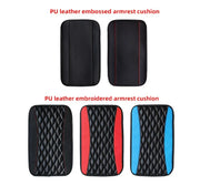 Car Armrest Cover Mat Universal PU Leather Ethnic Style Print Waterproof Non Slip Storage Box Pad Auto Styling Interior Accessor