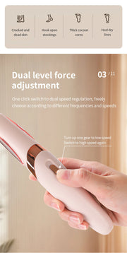 Electric Foot Grinder Automatic Foot Callus Rubbing Pedicure Dead Skin Callus Remover for Foot Rechargeable Foot Beauty Machine