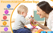 Baby Sensory Teething Toy Infant Montessori Chew Training Kids Pull String Activity Toy for Toddlers Push and Pull Toys