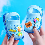 Summer Children Garden Slippers Shoes Boys&Girls Beach Sandal Kids Lightweight Breathable Cute Cartoon Slip Baby Slippers