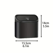 1Pcs Leak-proof Mini Car Trash Can with Lid Small Car Accessories Includes 60 (300) Garbage Bags for Vehicle Interior
