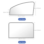 SEAMETAL 2Pcs Car Side Window Sun Shade Curtain Summer Sun Protection Sunshade Cover UV Reflective Magnetic Car Privacy Curtains