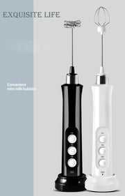 3 In 1 Wireless Handheld Electric Milk Foam Machine Mini Frother Maker Handheld Cappuccino Coffee Whisk Mixer Foamer Puller