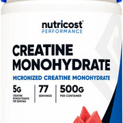 Nutricost Creatine Monohydrate Powder (Watermelon 500 Gram)